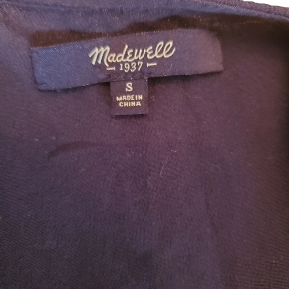 Madewell Womens Sz S Navy Blue Novella Henly Tank Top - Picture 8 of 8